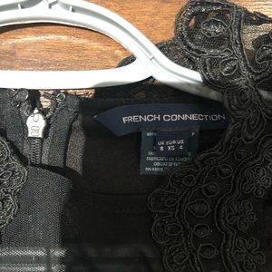 Black velvet French Connection dress